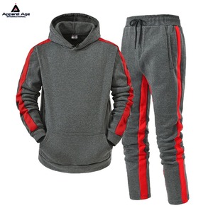 Chándales de felpa francesa de alta calidad para hombres, ropa de calle, pantalones de chándal personalizados de algodón, conjuntos de Sudadera con capucha - Product Image 6