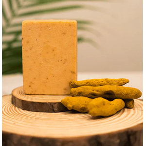 Jabón de barra de baño de cúrcuma orgánico con propiedades antibacterianas naturales y de brillo de la piel, jabón de hierbas de limpieza profunda al por mayor - Product Image 4