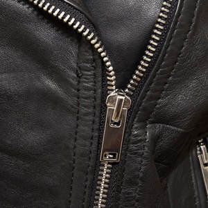 Veste en cuir satiné matelassée pour femme, automne-hiver, avec fermeture éclair, col montant, imperméable et coupe-vent, pour adultes - Product Image 6