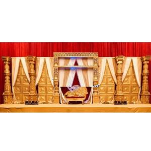 Glorious Dev Pillar Decoración de escenario de boda Decoración de escenario para boda Decoración de etapas de matrimonio tradicional - Product Image 1