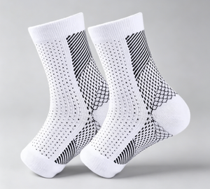 Calzini sportivi unisex a punta aperta <span class=keywords><strong>con</strong></span> compressione per fascite plantare, supporto per tallone e arco plantare, senza dita - Product Image 2