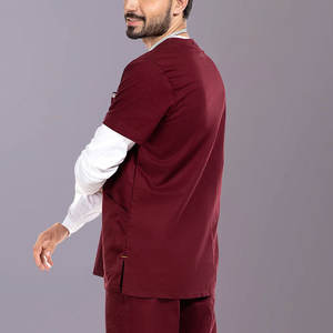 Doctor Wear 2025 Costumes de gommage confort professionnel Tissu respirant Qualité supérieure Look uni Uniforme de gommage hospitalier - Product Image 4