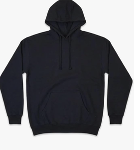 เสื้อฮู้ดดี้สตรีทแวร์ทรงโอเวอร์ไซส์ ไหล่ตก ผ้าหนานุ่ม CVC Fleece ทรงหลวมสบาย สำหรับผู้ชาย มีกระเป๋าแบบจิงโจ้ - Product Image 3