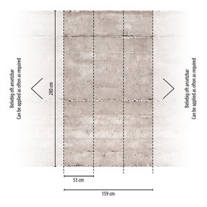 Made in Đức ảnh nền bức tranh tường bê tông nhìn màu xám kem không dệt Vinyl cao cấp tường bức tranh tường bê tông-2,80x1,59 M - Product Image 3