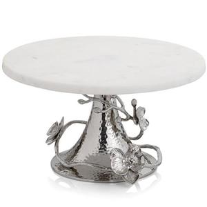 Fancy Luxuries Gold Plated New Look <b>Cake</b> <b>Stand</b> Server with <b>Marble</b> Top Premium Luxury Vintage Style Best Cheap Price <b>Cake</b> Server - Product Image 3