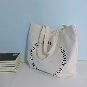 กระเป๋าช้อปปิ้งผ้าคอตตอนหูจับยาวกระเป๋าช้อปปิ้งแฟชั่นใหม่ทันสมัยกระเป๋าช้อปปิ้งผ้าคอตตอนหูจับยาวมีขนาดที่กำหนดเองได้ - Product Image 5