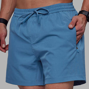 Short de performance pour hommes OEM style décontracté bleu élémentaire avec 2 couches vêtements de rue dernière conception usine en gros au meilleur prix - Product Image 1