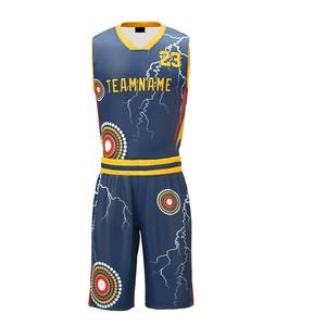 Ensemble de maillot et short de basket-ball personnalisé 2024, 100% polyester, taille plus, séchage rapide, respirant, uniforme avec logo imprimé - Product Image 1