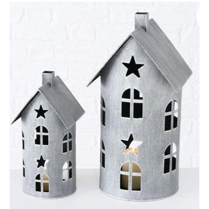 Artisanat vintage en fer galvanisé Maison de Noël 100 pièces Décoration écologique personnalisable pour la maison Fête de vacances - Product Image 5