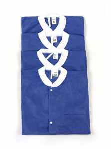 Cómoda bata de hospital desechable Unisex 100% Mezcla de algodón o poliéster Ropa para pacientes con Cierre trasero para uso médico - Product Image 3