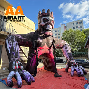 Túnel de monje de calavera inflable de nuevo estilo, túnel de monstruo de Halloween inflable gigante para Festival de DJ de música de película, decoración de escenario - Product Image 5