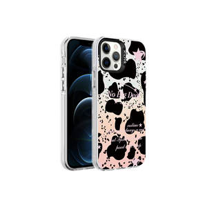 Étui en silicone à motif marbré noir et blanc MSRA Marbello Edition Premium pour iPhone 12 Pro et 7/14 Plus - Product Image 1