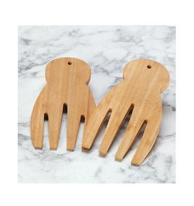 Classic Quality Wood Salad Mixing Wood Hands for Restaurant Table Ware Use Made in India Natural Wood Salad Servers Durable - Product Image 6