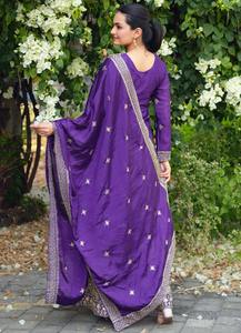 Chinon estilo bohemio lindo cuello redondo bordado vestido de verano secuencia lavable bordado trabajo hasta la rodilla tejido vestido largo sólido - Product Image 5