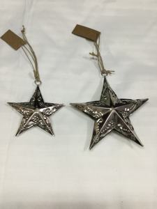 Décoration de maison de Noël festive suspendus en métal étoile boule de Noël et ornements d'arbre pour les célébrations de vacances - Product Image 6