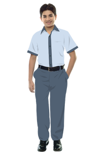 Pantalones personalizados, uniforme escolar, vestido clásico juvenil, Unisex, informal, ajustado, pantalón frontal plano, pantalones, uniforme escolar unisex - Product Image 3