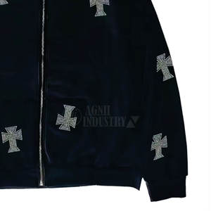 Survêtements en strass sur mesure de grande taille pour hommes, pour une utilisation en extérieur, dernier style, survêtement en strass pour hommes en service OEM - Product Image 5