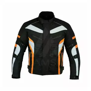 Jaket motor tekstil buatan kustom jaket berkendara motor tekstil kualitas tinggi untuk pria
