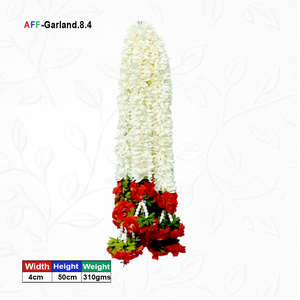 Guirnalda de Flores Artificiales con Perlas de Rosa AFF-Garland-8.4 Precio Rs.1200/10 piezas - Product Image 1