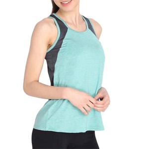 Camiseta sin mangas para mujer con diseño personalizado y tela transpirable para días activos, camiseta básica para mujer con encaje, spandex y poliéster. - Product Image 1
