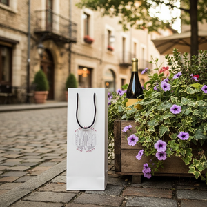 Sac de shopping en papier kraft avec poignée en corde de coton, style classique, impression offset personnalisée, matériaux recyclés, usage domestique - Product Image 6