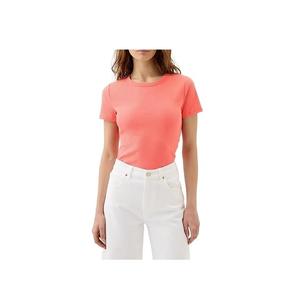 T-shirt côtelé à manches courtes pour femmes - Product Image 4