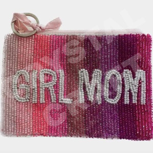 Monedero con cuentas de semillas para niña y Mamá, hermoso monedero con cuentas personalizado para mujer, monedero de moda con - Product Image 1