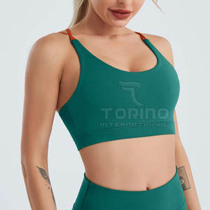 สปอร์ตบราของผู้หญิงดีไซน์ใหม่ล่าสุดพร้อมสไตล์เรียบง่ายระบายอากาศได้ดีและใส่สบาย - Product Image 1