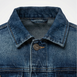 Chaqueta Vaquera Informal para Hombre, Lavado Azul Clásico, Diseño de Prenda Exterior Atemporal, Ideal para Ropa de Calle Diaria, Estilo Informal y Relajado - Product Image 4