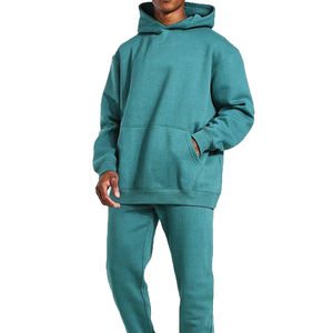 Conjunto de Jogger personalizado de alta calidad 100% algodón para hombre, Sudadera con capucha bordada en 3D con hombros caídos, chándal transpirable duradero para maternidad - Product Image 6