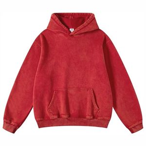 Premium Heavyweight Pullover Hoodies para hombres Custom Washed Cotton Blended Fleece Sudaderas con bordado Cozy Winter Comfort - Product Image 1