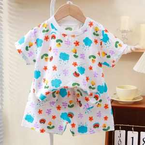 2025 été garçons à manches courtes enfants vêtements 100% coton dessin animé T-Shirt avec motif solide usine en gros - Product Image 6