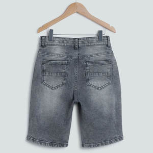 Shorts en sergé gris délavé pour enfants, vêtements de haute qualité pour garçons, shorts en jean, pantalons et shorts pour bébés - Product Image 2