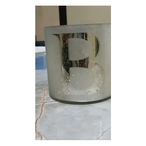 Excellente qualité de décoration intérieure meilleur style de bougie en feuille d'or en verre disponible à prix réduit - Product Image 5