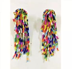 Hermoso pendiente Pendientes bordados de moda para mujer fiesta pendientes de súper calidad para mujeres y niñas - Product Image 1