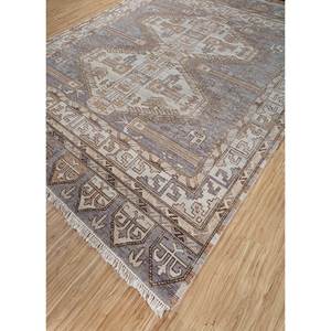 Savana Ivory Hand Knotted Afghan Wool <b>Rugs</b> Geometric <b>Boho</b> Style Rectangle Carpet for Home Living Room or Hallway Model Ea-3108 - Product Image 2