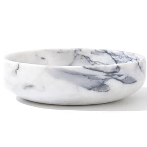 Tazón de mármol decorativo grande de proveedor al por mayor natural para decoración del hogar caramelo café difuminado del fabricante indio - Product Image 1