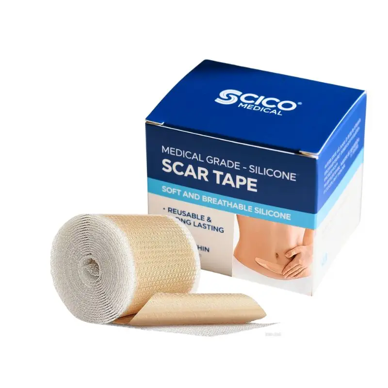 Wholesale Custom Medical Grade Silicone Scar Tape Wrinkle Removal Sheet Strips Waterproof Silicone Gel Tape for Scar Treatment
