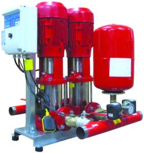 Sistema de Bombeo Contra Incendios USSU US-FIRE de Alta Calidad al Mejor Precio, Conjunto de Bomba de Presión Vertical Multietapa de Acero Inoxidable Principal y de Reserva - Product Image 1