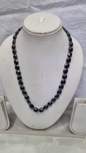 Cuentas de diamantes facetados de fantasía de moissanita negra - Product Image 4