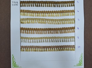 Elegant Vintage Metallic Crocheted Lace Trim for Garments Shiny Eco-Friendly <b>Decorative</b> <b>Edging</b> for Bridal Use - Product Image 3