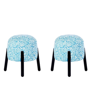 Modern Minimalist <b>Stool</b> and <b>Ottoman</b> with Soft Cushion for Living Room Home Furniture for Hotel Leisure Facilities Farmhouse - Product Image 4