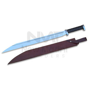 INCROYABLE HAUT POLISH D2 ACIER WRAP CUIR POIGNÉE VIKING SEAX ÉPÉE NMT-2533 - Product Image 5