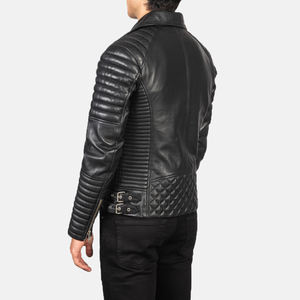 Nueva chaqueta de cuero negro de piel de cordero genuina para hombre, chaqueta de cuero nueva de estilo único para hombre - Product Image 5