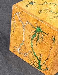 Urne en palissandre pour cendres humaines-Lichtenberg Figure Urne pour cendres humaines Urne de crémation Adulte Grandes cendres funéraires (Grand) - Product Image 3