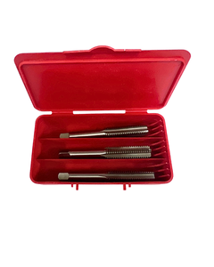 High Speed Steel <b>Hand</b> Tap <b>Set</b> Straight Flute DIN352 Right <b>Hand</b> Tapping <b>Tool</b> 3 Pcs in Case - Product Image 1