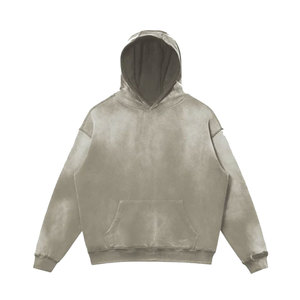 Sudaderas con efecto desgastado para hombre, las más vendidas, para ropa urbana, con diseño de logotipo personalizado, sudaderas con efecto desgastado para hombre, para venta en línea - Product Image 1