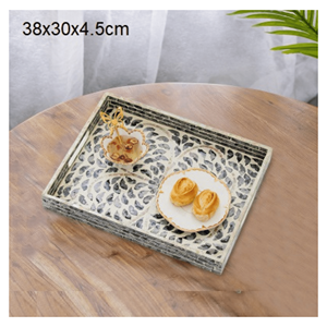 Plats et assiettes en nacre, plats en véritable coquille de nacre pour servir des condiments, restauration gastronomique et mise en scène de table, Vietnam - Product Image 5