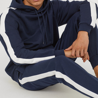 Ensemble de survêtement sportif pour homme en coton 100% imprimé délavé à l'acide, grande taille, vente en gros
