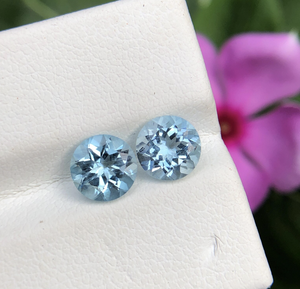 Aigue-marine Santa Maria Naturel Forme Ronde Coupe Lâche Pierres Précieuses Direct Jaipur Fabricant Prix de gros Bijoux bleu Behruj - Product Image 4